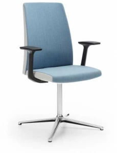 profim Стул с обивкой из ткани с 4 спицами и подлокотниками Motto