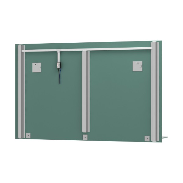 Зеркало с полочкой с 3-мя встроенными LED-светильниками 16,5W 120x75 см EVOFORM BY 2168 sun-id-561507 - Вид №1