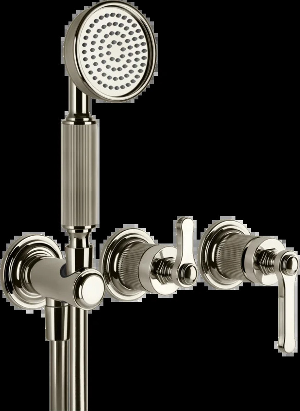 Смеситель для душа 65036 720 Gessi Venti20 НИКЕЛЬ PVD
