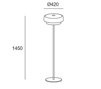 Стеклянный светодиодный торшер LedsC4 Levels ARCH-00032166 - Вид №10
