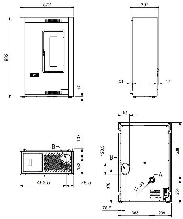 LA NORDICA EXTRAFLAME Пеллетная печь sun-id-1428191 - Вид №2