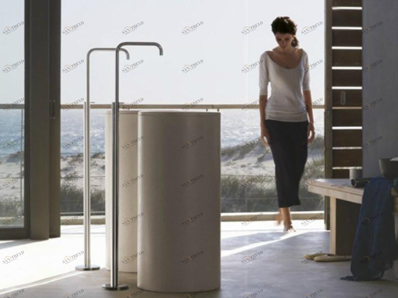 VOLA Смеситель для умывальника из хромированной латуни sun-id-1417876