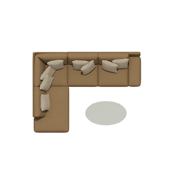 Модульный тканевый диван Febal Casa подпись ARCH-00056236 - Вид №17