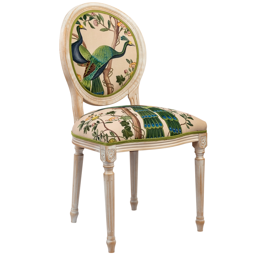 21060743 Стул «Индокитайский зелёный павлин» (версия 1) Object Desire  - Вид №1