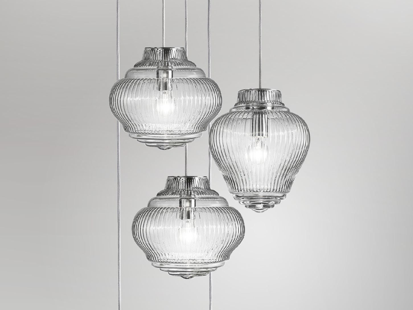 Подвесной светильник ручной работы из дутого стекла Zafferano Бонни и Клайд ARCH-00053755