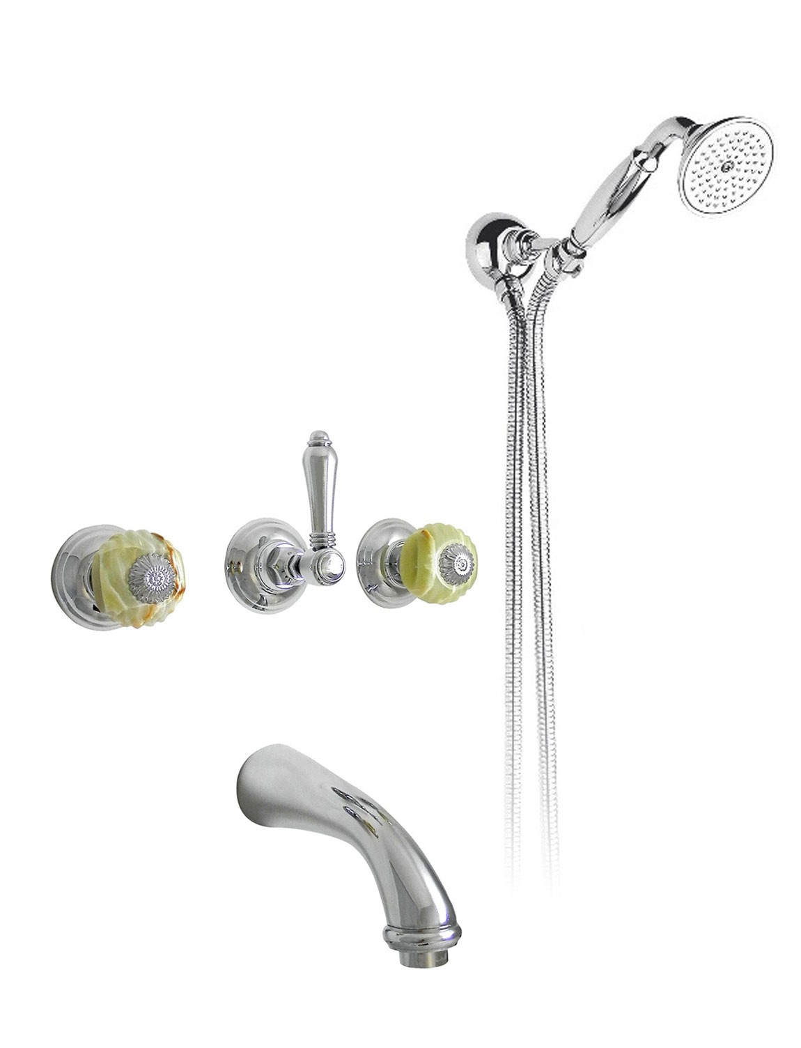 2103 ** 09O Комплект ванны с центральным изливом «парус» Nicolazzi Series Onice 