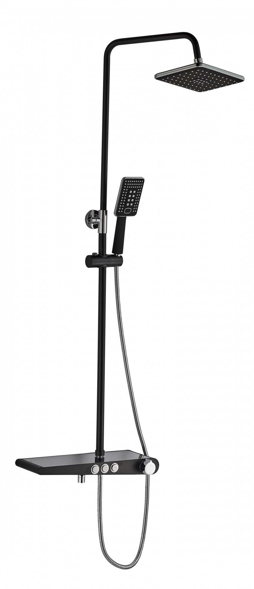 HB2418 Душевая система , черный Haiba 