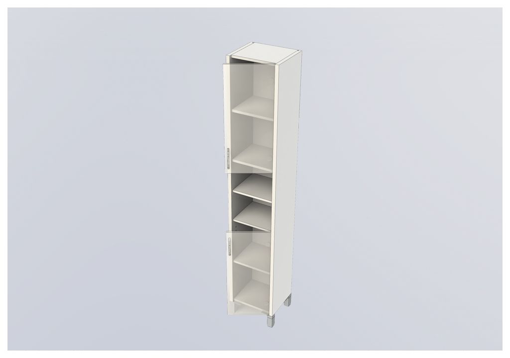 Шкаф-пенал для ванной Aquanet Донна 35 белый дуб 00169040 - Вид №4