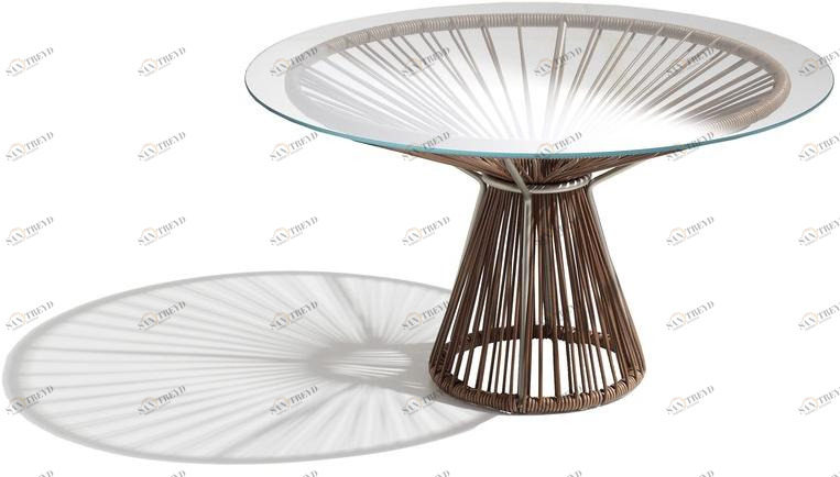 MissoniHome Круглый кожаный журнальный столик Cordula sun-id-1373893
