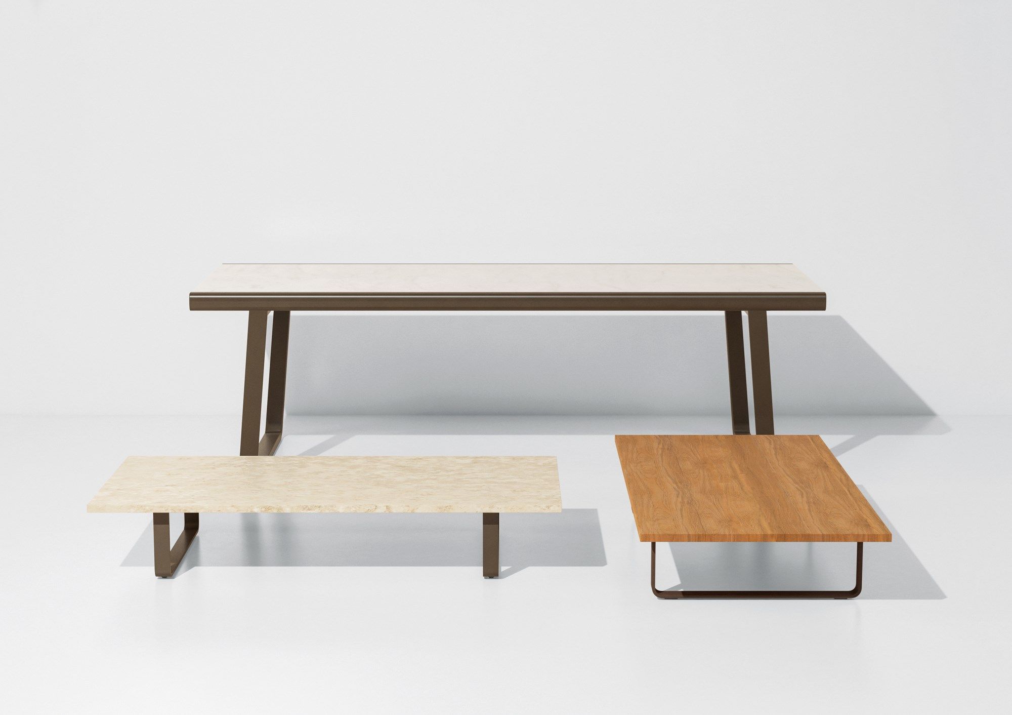 Мраморный садовый столик Kettal Bitta ARCH-00029093 - Вид №1