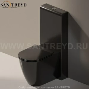 TR389017 Компакт унитаз с бачком Черный Ceramica Flaminia Niagara Италия