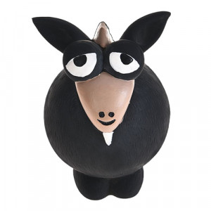 ПР0047759 Игрушка для собак Козленок с пищалкой 12х7,5х7,5см латекс серый Foxie