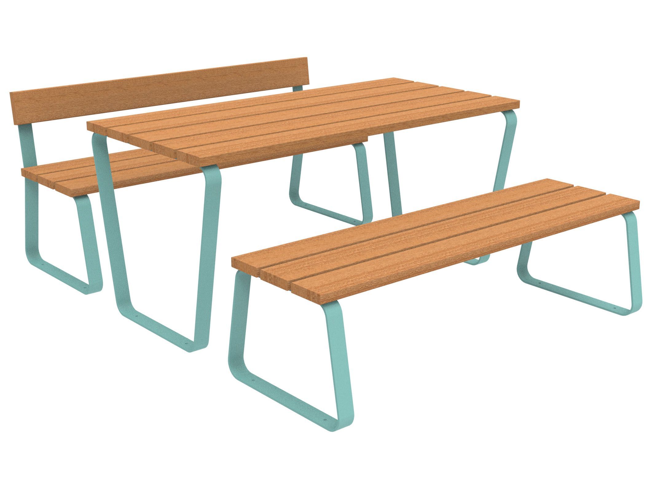 Стол для пикника со встроенными скамейками Lazzari Sunny ARCH-00041799 - Вид №11