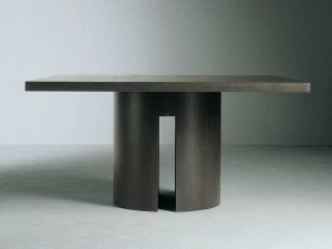 Meridiani Квадратный деревянный обеденный стол Gong