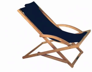 Royal Botania Раскладной тканевый шезлонг с подлокотниками Beacher