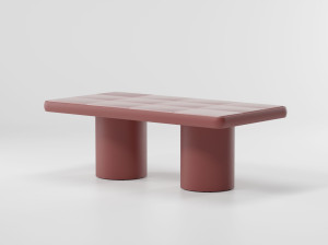 Прямоугольный садовый стол с керамическим верхом