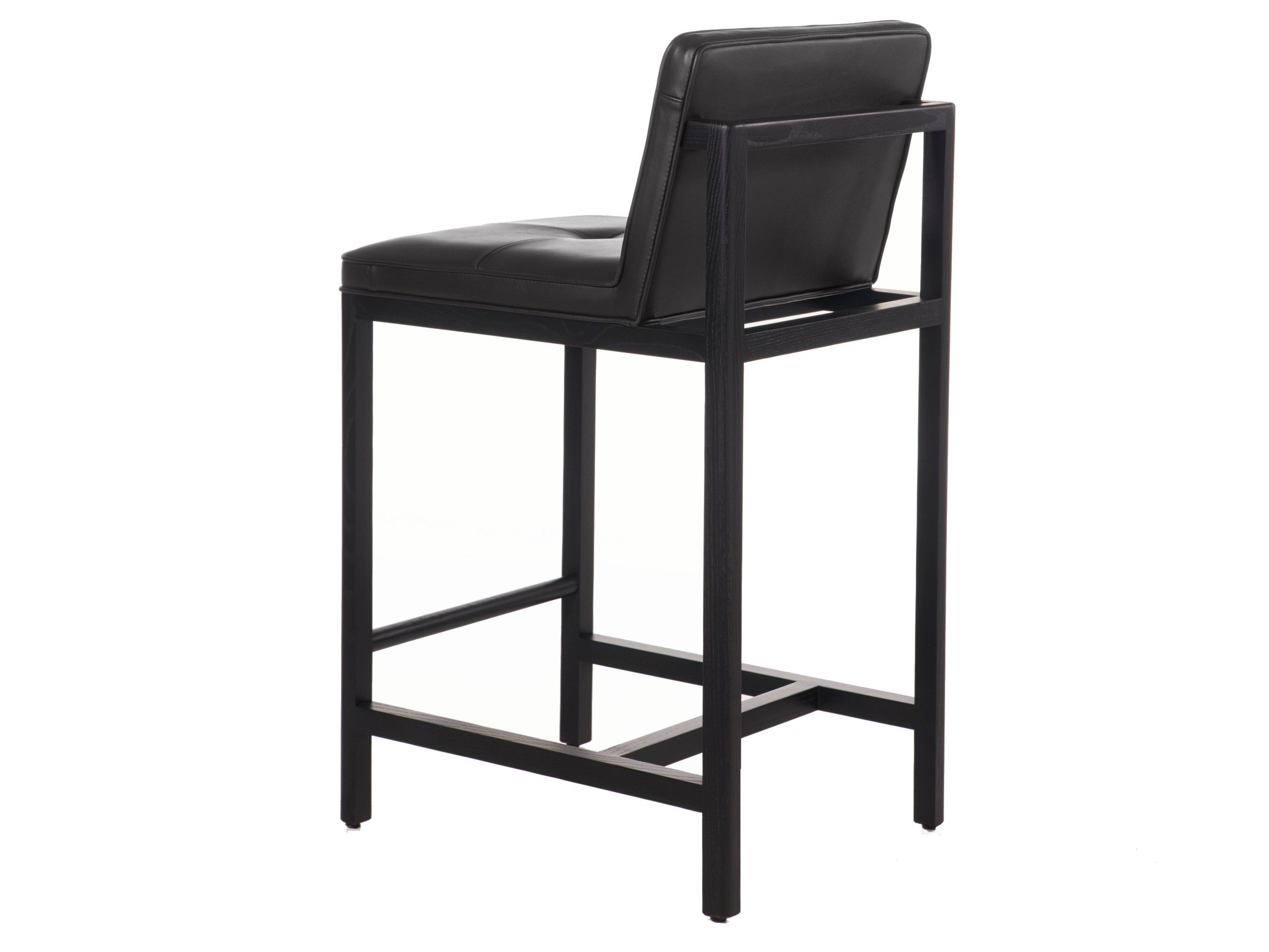 Кожаный мягкий стул со спинкой BassamFellows Wood Frame Dining ARCH-00068313 - Вид №7