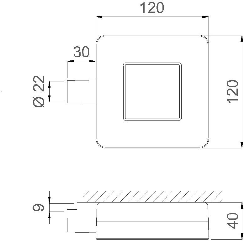 DAISALUX Аварийный светильник потолочный из алюминия sun-id-1385644 - Вид №7