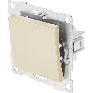 Выключатель перекрестный встраиваемый Gusi Electric 1 клавиша цвет шампань