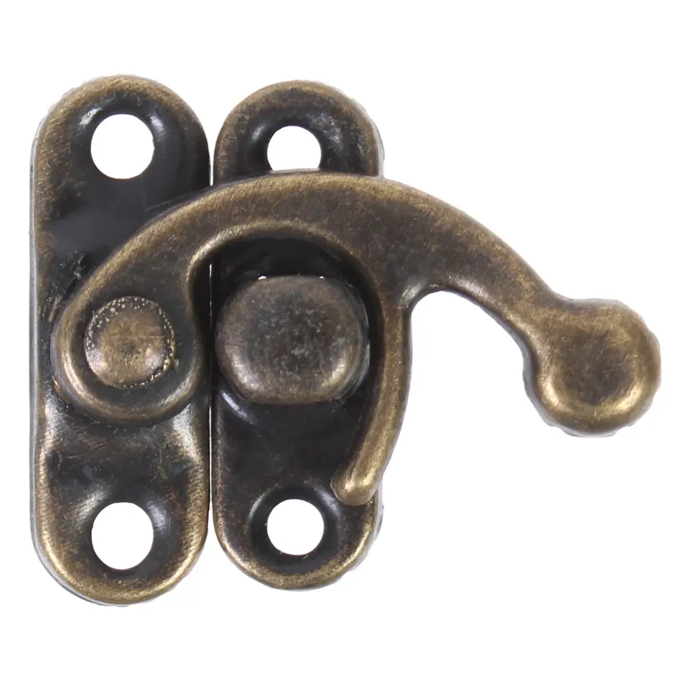 Замок курковой для шкатулок 32х28 мм, цвет бронза ЛЕВША STLM-2054846