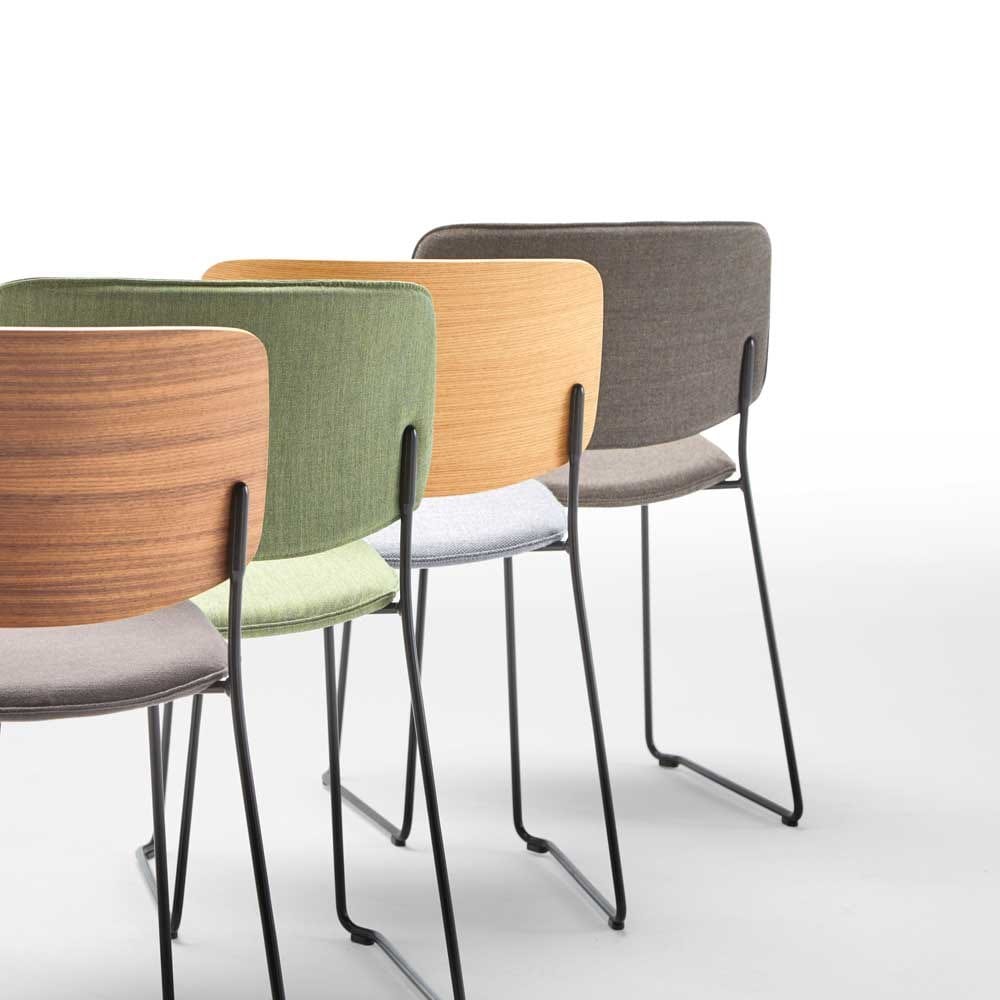 Штабелируемый стул из ткани INCLASS Aryn Wood ARCH-00036862 - Вид №5