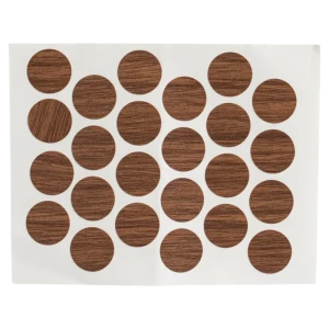 Заглушка самоклеящаяся H3734 ST9 ø20 мм цвет орех 24 шт.