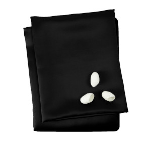 Наволочка princess77black, 70x70 см, шелк, 1шт, цвет черный SILK MANUFACTURE