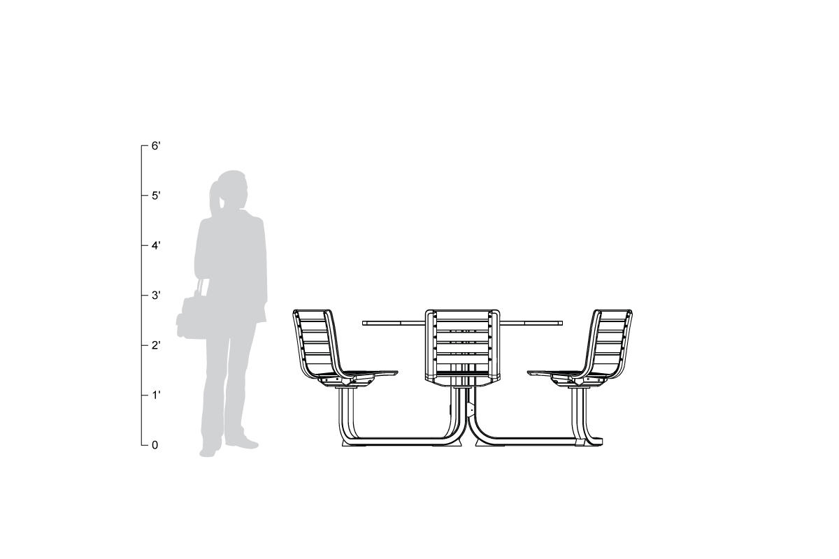 FSRT159 Ансамбль касательного стола  Forms-surfaces  - Вид №13