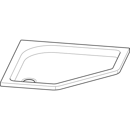 652220000 Пятиугольный душевой поддон Geberit Renova Geberit  - Вид №1