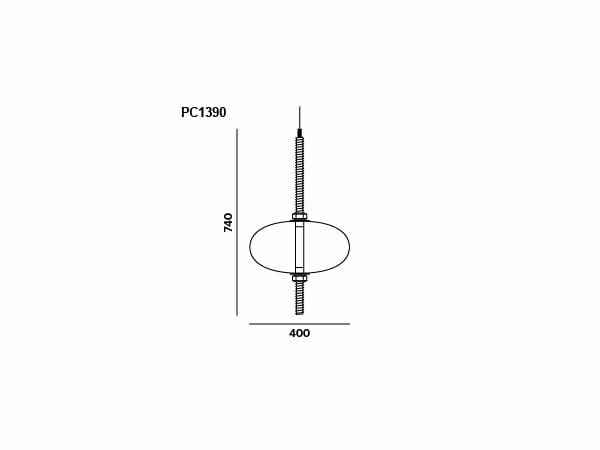 Подвесной светильник из дутого стекла BROKIS под давлением ARCH-00137797 - Вид №21