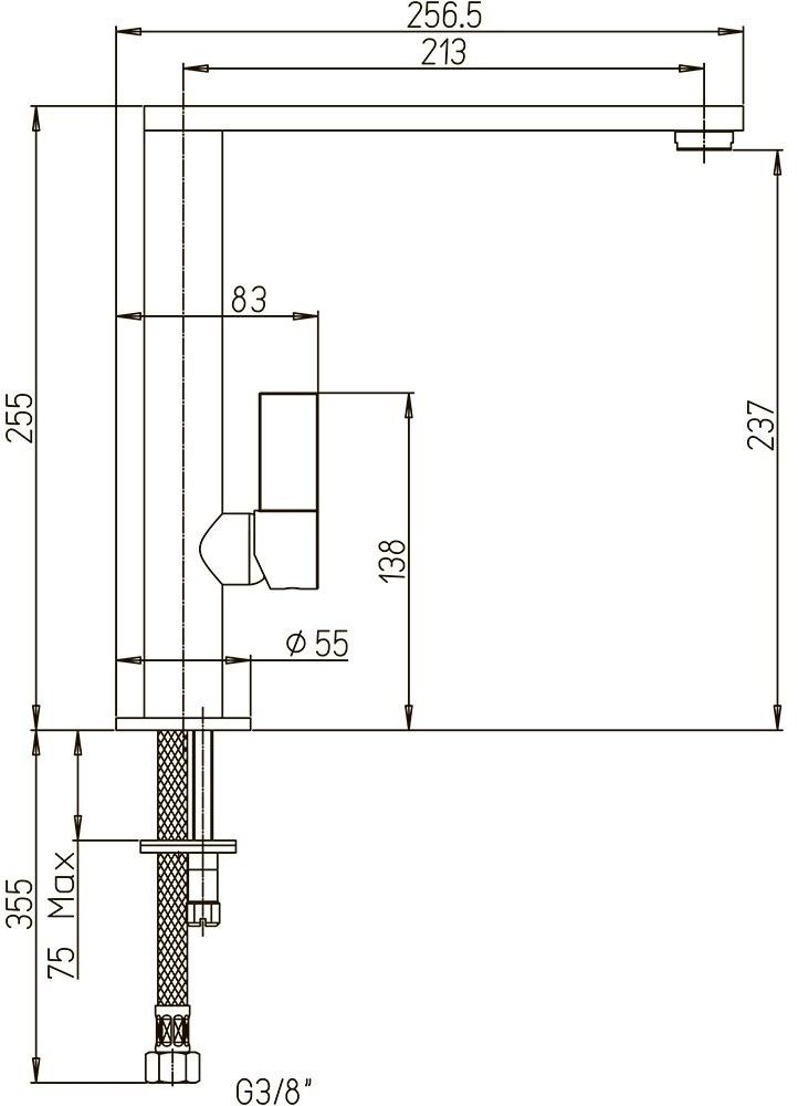 Paini DAX-R 64CR579Q90KM смеситель для кухни  - Вид №1