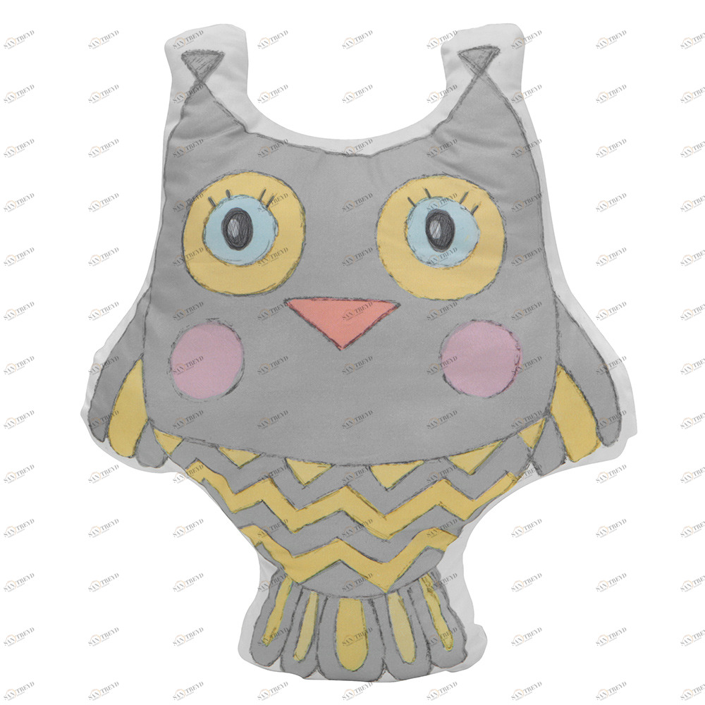 Подушка-игрушка "Серая сова" VAMVIGVAM  281994 Серый Santreyd 