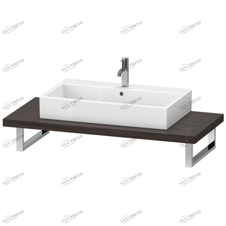 LC102C05353 L-Cube Консоль для накладных раковин и встраиваемых умывальников Каштан темный, декор Duravit