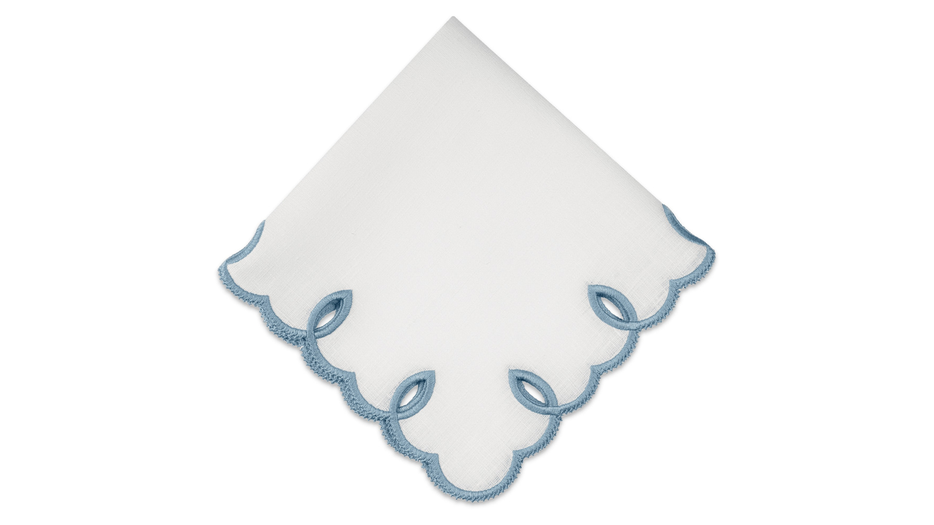 10674764 Truffle Bee Салфетка постановочная Truffle Bee Этрета 39х47см, бело-голубой, лен Ткань  - Вид №1