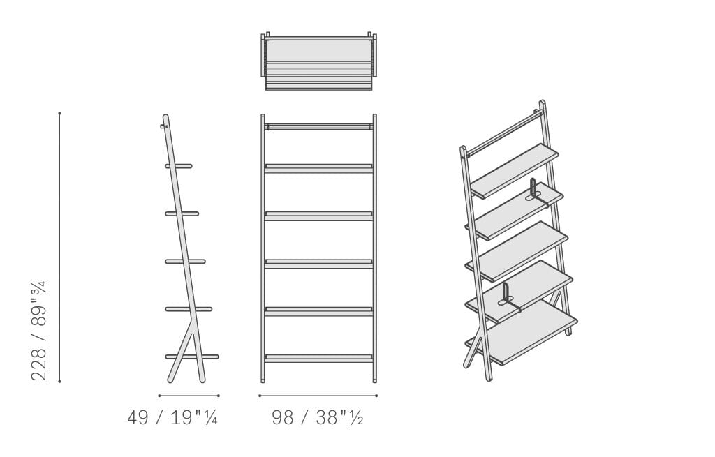 Книжный шкаф из массива дерева Poltrona Frau офис-системы управления ARCH-00092398 - Вид №8