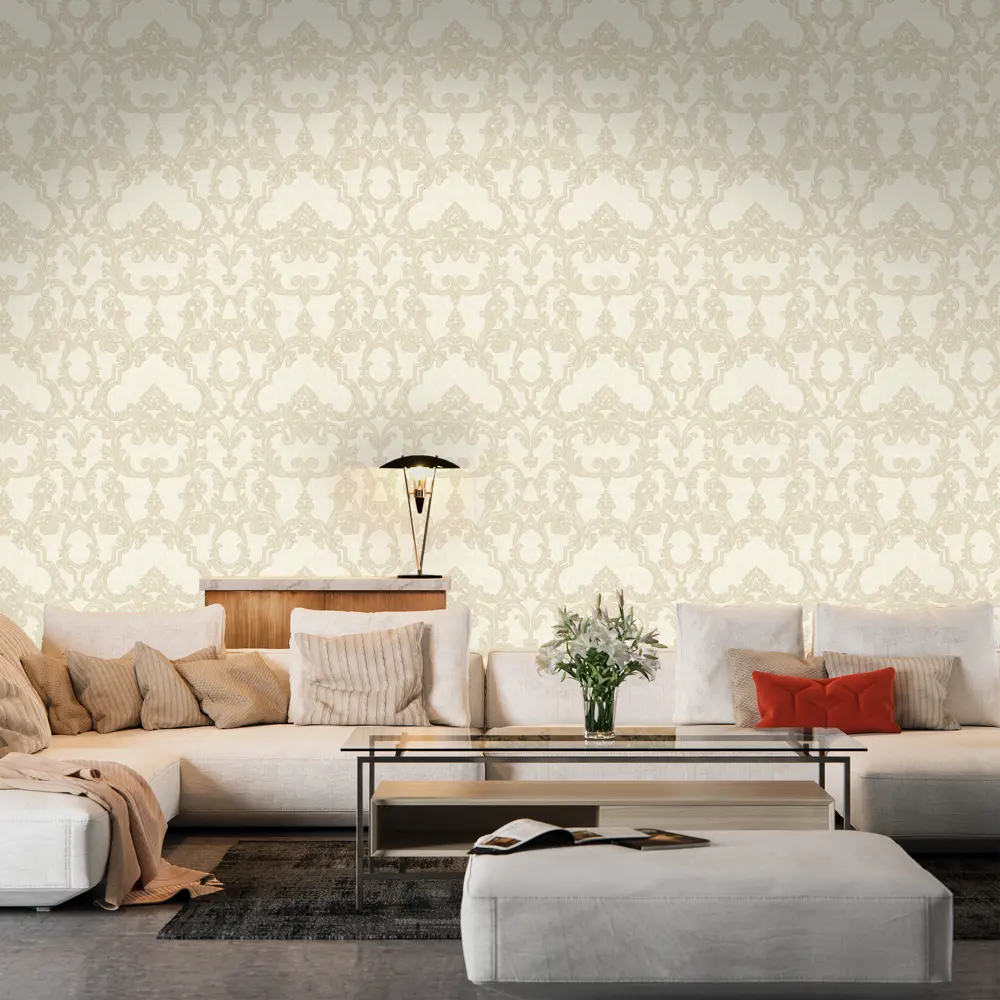 Обои флизелиновые 1,06х10 м цвет жёлтый ED3750-4 EURO DECOR Chambord STLM-2071283 - Вид №3