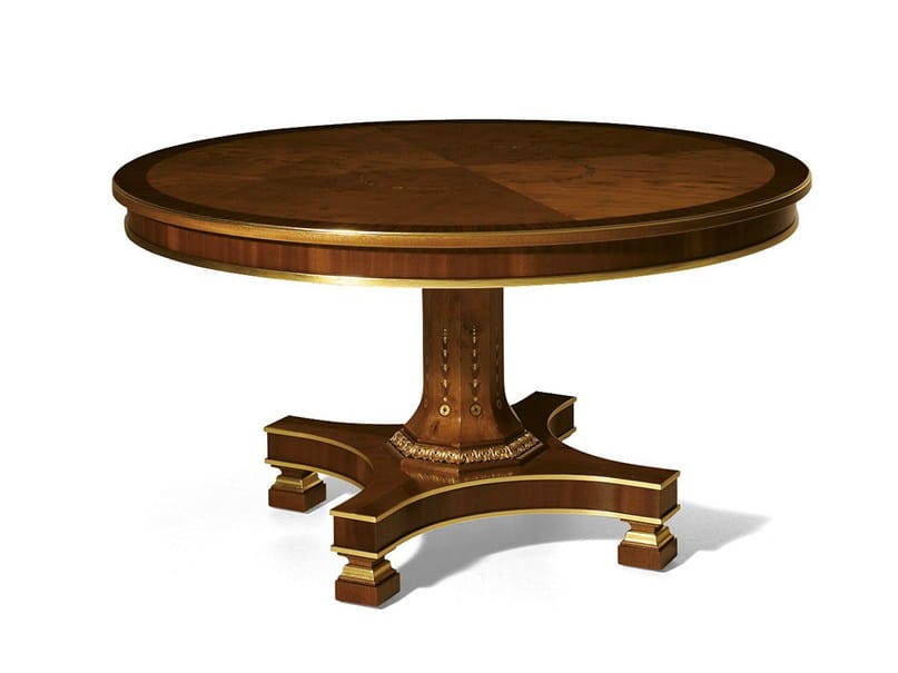 Круглый деревянный стол OAK Галерея ARCH-00067164