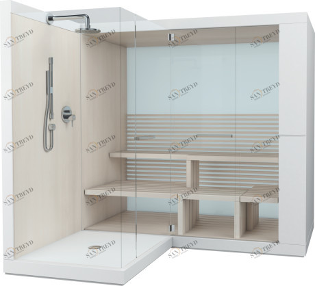 750413002011000 Inipi Сауна Inipi Ama, отдельно стоящая
Исполнение: американский орех (нат.шпон) Белый глянцевый декор Duravit 
