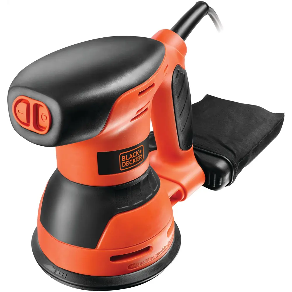 Эксцентриковая шлифмашина сетевая Black&Decker KA198-QS, 260 Вт, 125 мм BLACK + DECKER STLM-2045269