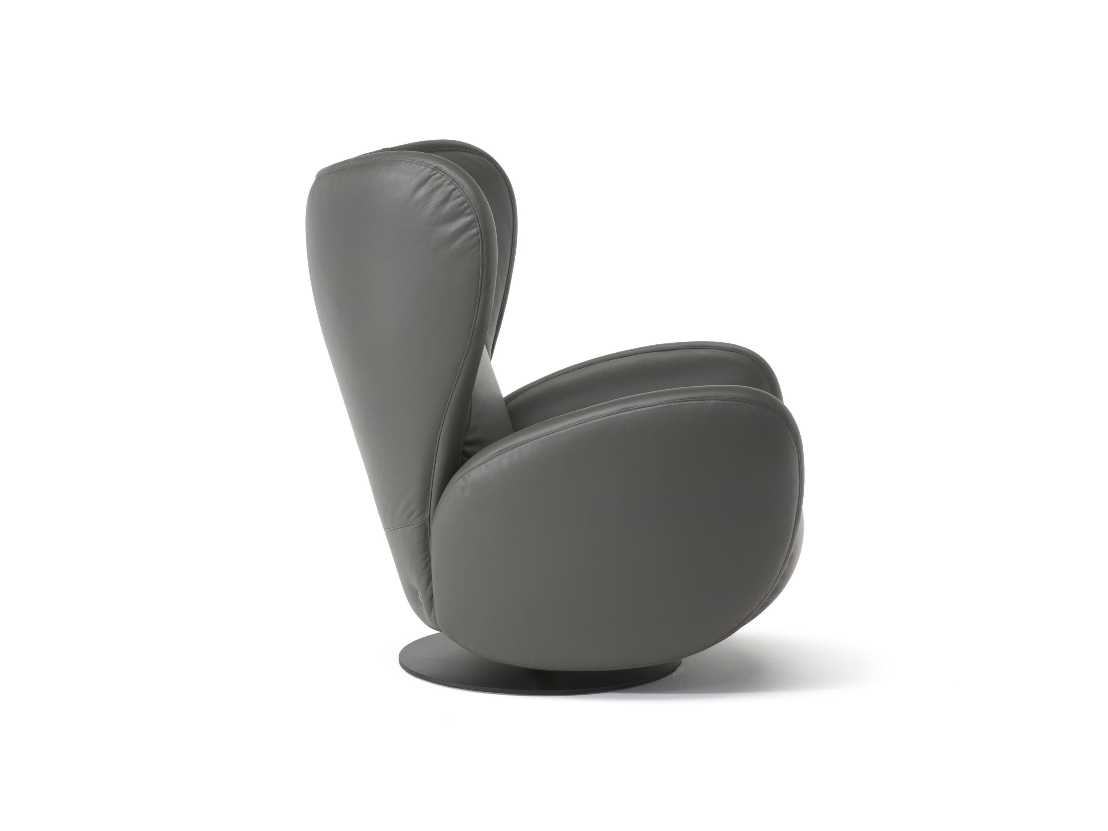 Кожаное кресло с откидывающейся спинкой с подставкой для ног Natuzzi Italia FIORITA ARCH-00023512 - Вид №1