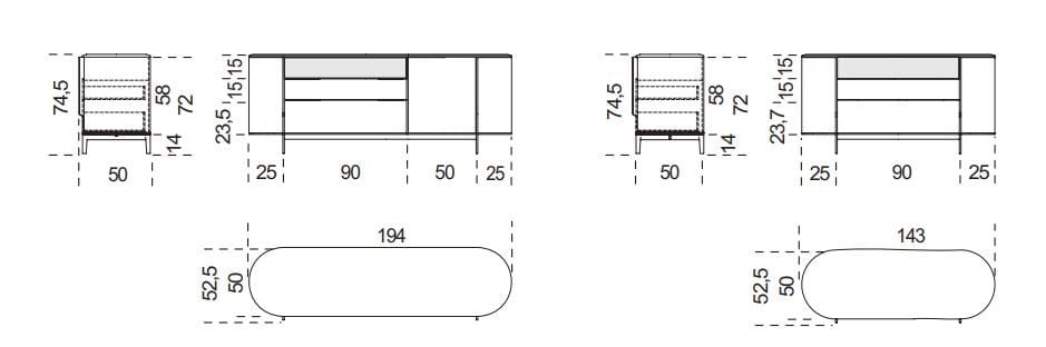 Комод из ясеня Gallotti&Radice Куми ARCH-00102322 - Вид №4