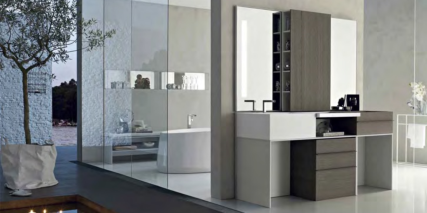 Toscoquattro Тумба 120 см под раковину с вырезом под слив ELEMENTS серая 20A70GA - Вид №1