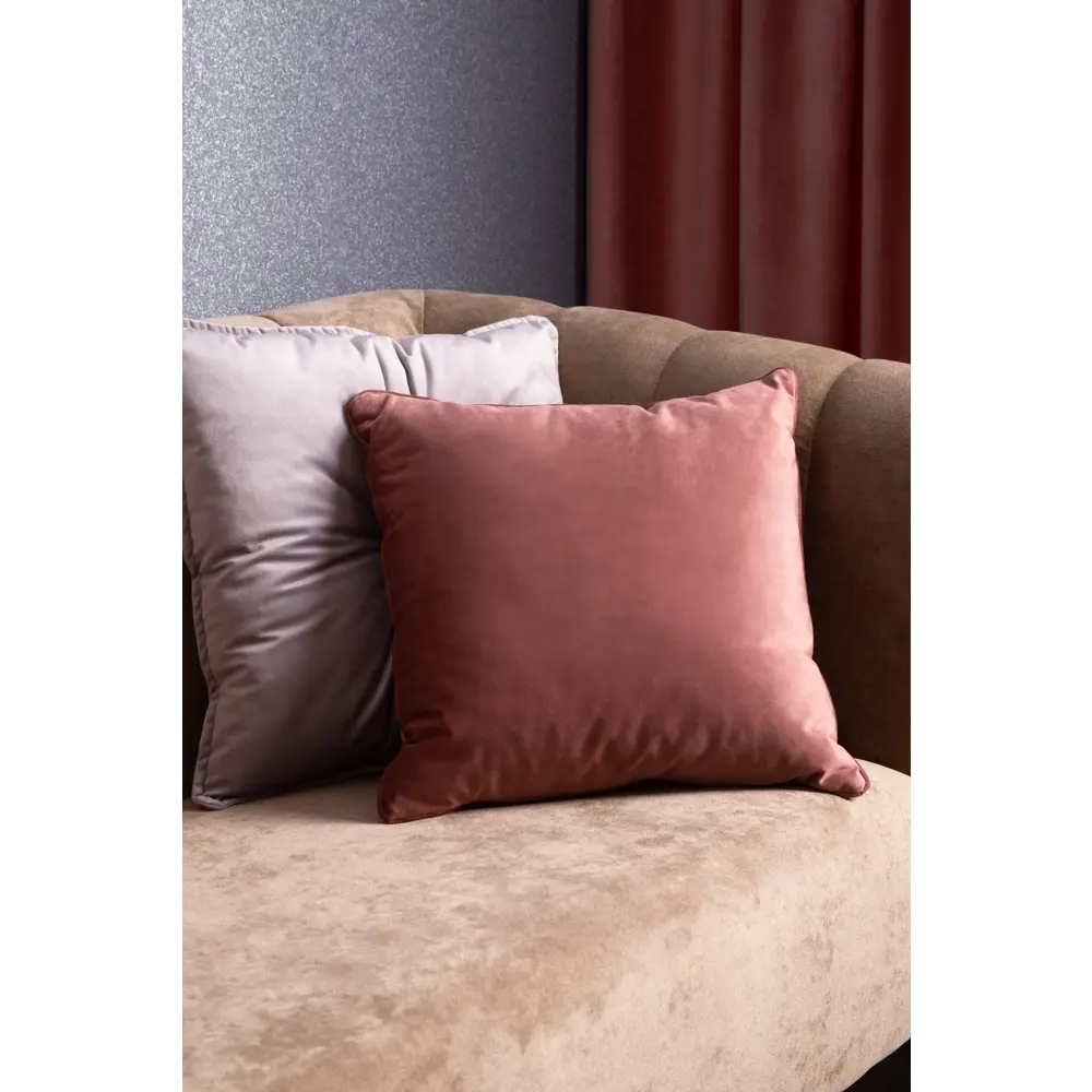 Подушка «Бархат», 40х40 см, цвет пепельная роза LINEN WAY STLM-2118797 - Вид №3