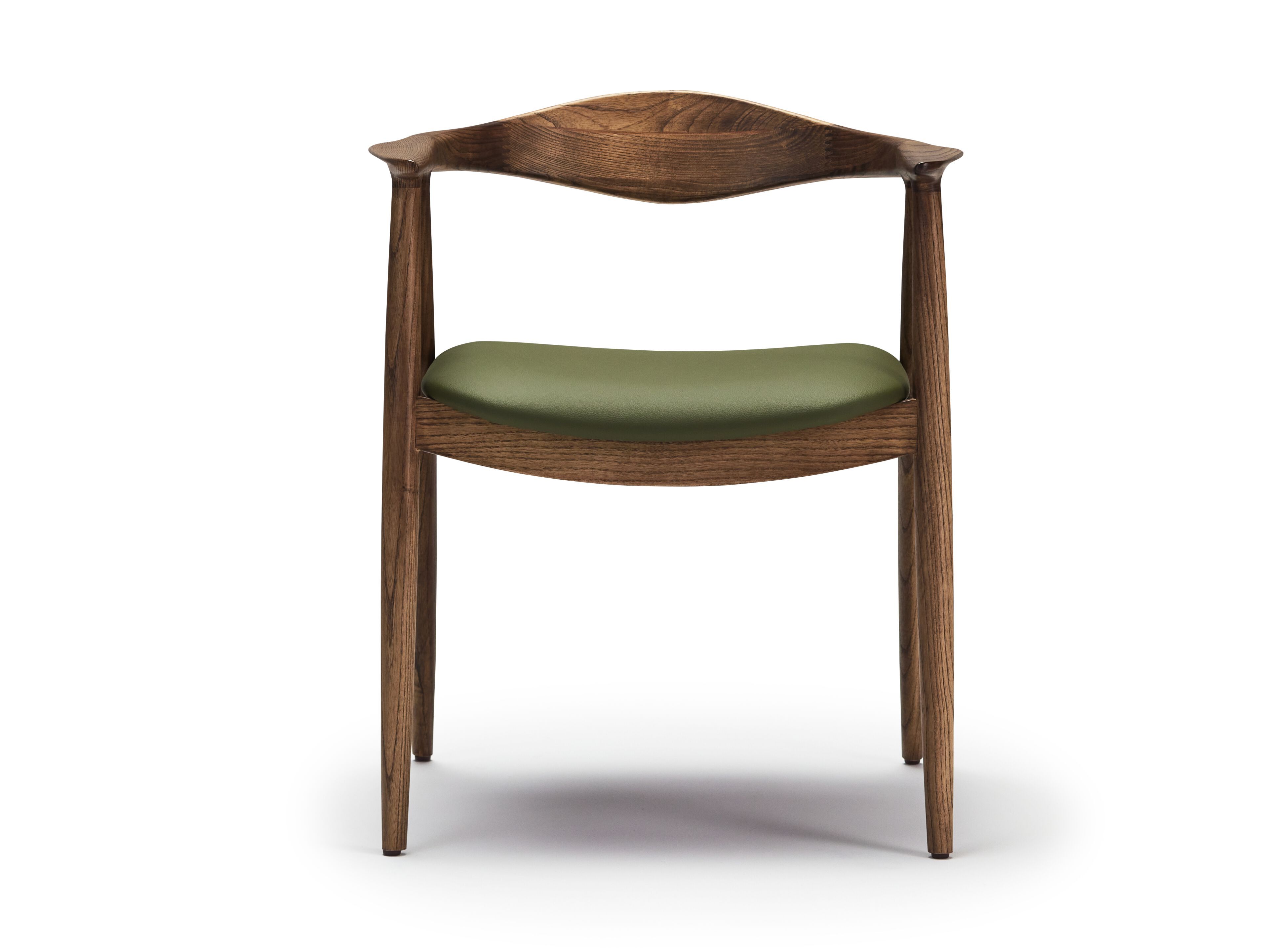 Стул из ясеня с подлокотниками и встроенной подушкой Papell Design гостиница ARCH-00142853 - Вид №1