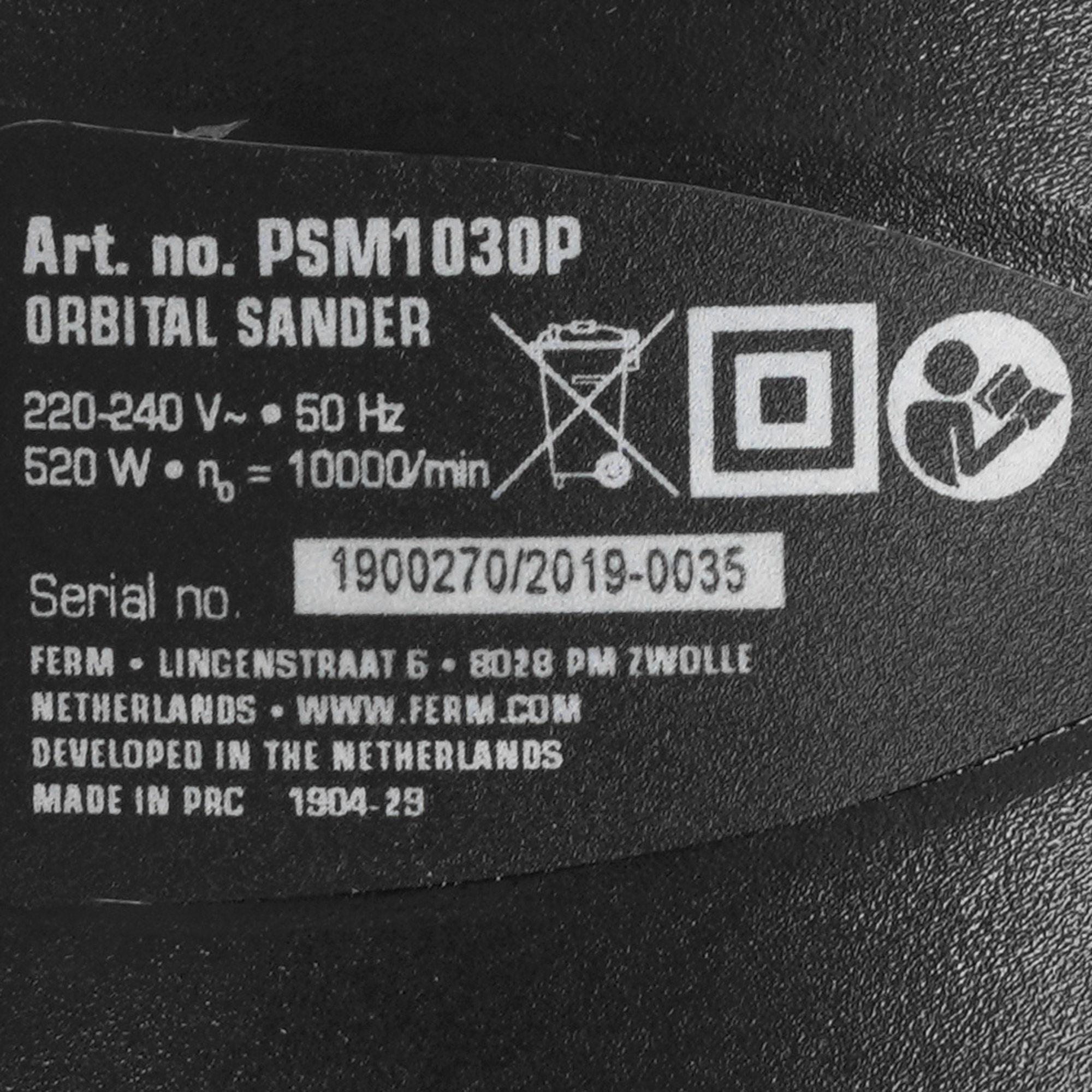 Виброшлифовальная машина FERM PSM1030P 9168743 STDN-0143763 - Вид №4