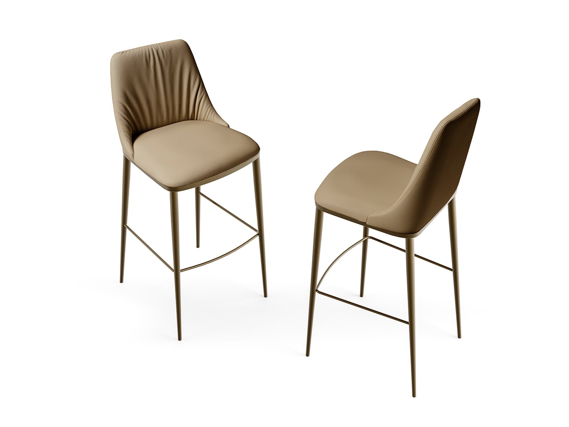 Высокий кожаный стул со спинкой EFORMA Max ARCH-00058100 - Вид №2