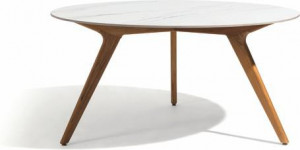 MNST974 Обеденный стол teak ⌀148см Manutti Torsa