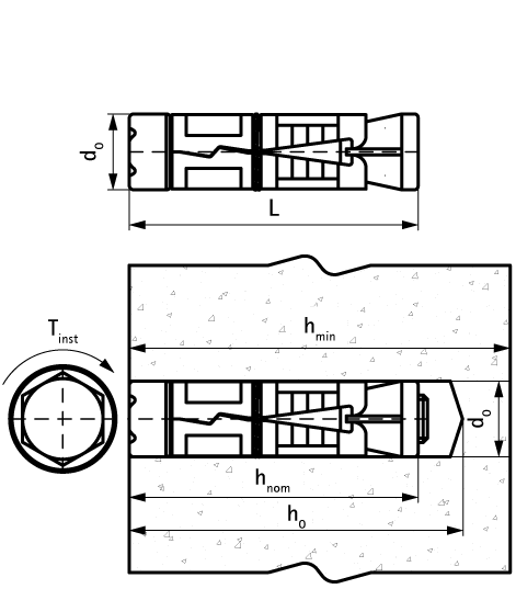 6103610 WSA1 Втулочный анкер высокоэффективный распорный анкер walraven  - Вид №1