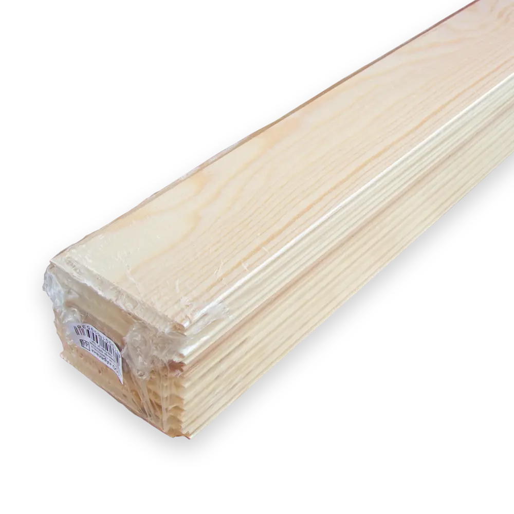 Деревянная панель 8x96x1450 мм хвоя сорт AB с фаской угла АРЕЛАН STLM-2078092 - Вид №1