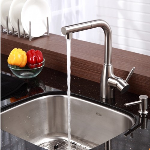 KBU11-KPF2140-KSD30SN Накладная раковина на столешницу  прямоугольная Krausru  - Вид №11